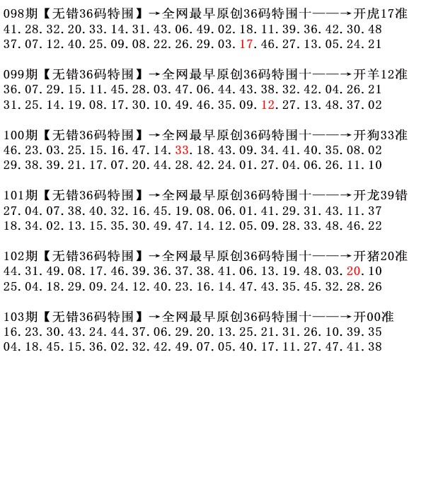 103期36码特围[图]